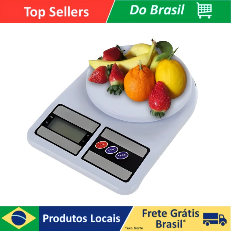 Balança de Cozinha Digital de Alta Precisão | 10 Kg